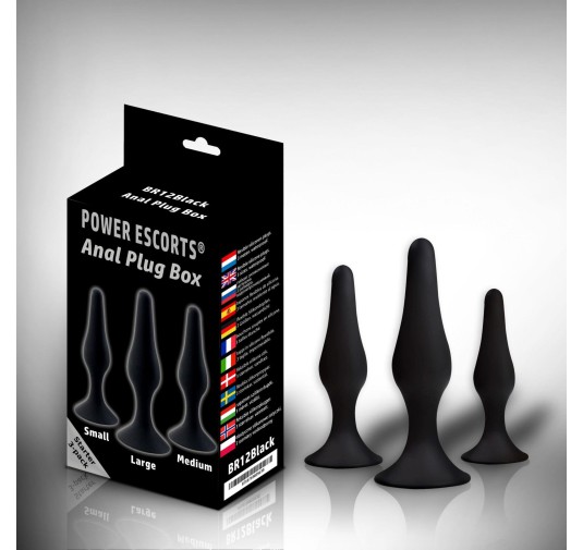 Plug - Anal Plug box 3 pack black